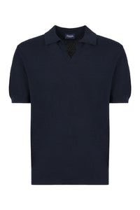 Short sleeve cotton polo shirt